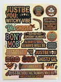 JustBeYou Halloween — Witchy Vibe Digital Sticker Sheet